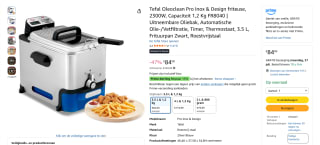 Tefal Oleoclean Pro friteuse voor €84