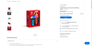 Nintendo Switch OLED Neón por $4,246 | Walmart (BBVA)