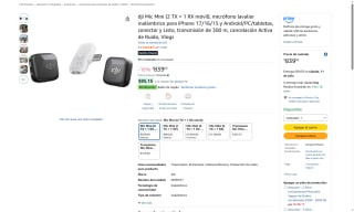Micrófono DJI Mic Mini Inalámbrico por $839 | Oferta Amazon