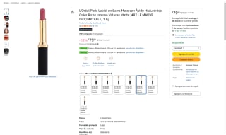 Labial L'Oréal Paris Color Riche 482 LE MAUVE INDOMPTABLE por $79 | Amazon