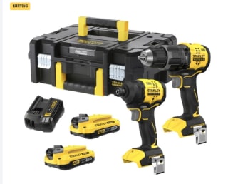 Stanley FatMax V20 SFMCK201D2T-QW schroef-/klopboormachineset voor €129 bij Hubo