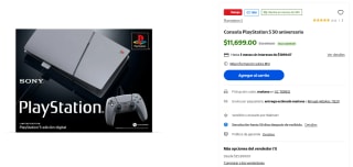 PlayStation 5 1TB Edición 30 Aniversario por $9,944 | Walmart (Santander MSI)