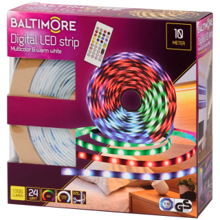 Baltimore LED strip RGB - 10 meter - Met afstandsbediening voor €19,95 bij de Action