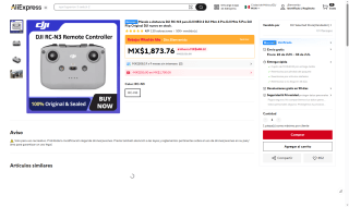 Mando DJI RC-N3 por $2,216 | AliExpress (DIDI)
