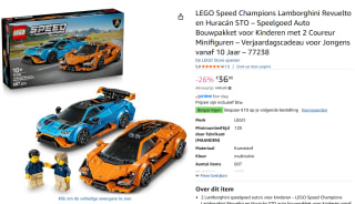 LEGO Speed Champions Lamborghini Revuelto en Huracán STO voor €36,90 bij Amazon