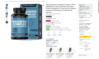 Magnesio Complex 710mg por $170 | Oferta Amazon