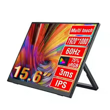 Anmite 15.6" Portable 1080P Touch Monitor with Voucher Discount