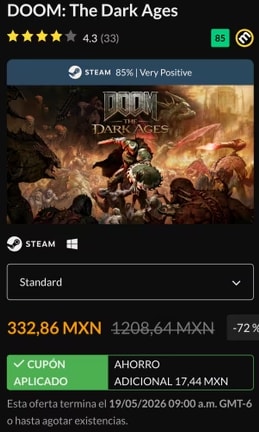 DOOM: The Dark Ages por $333 | Fanatical