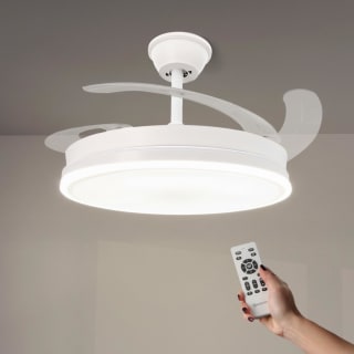 M mimotec White Olga Ventilador Techo LED 66W con Luz CCT Regulable por 35.85€