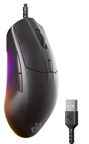 Ratón gaming - SteelSeries Rival 3 Gen 2, Por cable, Sensor óptico TrueMove Core,