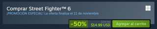 Street Fighter 6 por $314 | Descuento Steam
