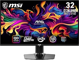 Moniteur gaming MSI MAG 321UPX QD-OLED 31.5" 4K UHD à 649,99€