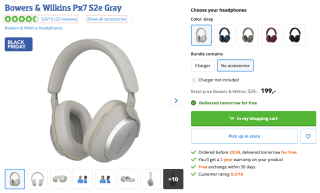 Bowers & Wilkins Px7 S2e (vele kleuren) voor 199 euro