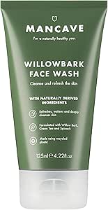 ManCave Willowbark Face Wash 125ml for Men, Detox Face Wash (£1.70 - £1.90 with S&S)