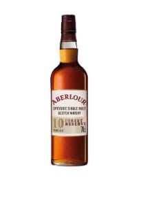 Whisky single malt scotch 10 ans ABERLOUR 70cL à 27,35€