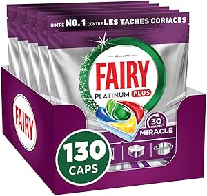 Tablettes Lave-Vaisselle Tout-en-1 Fairy Platinum Plus à 23,70€
