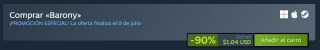 Barony por $22 | Oferta Steam