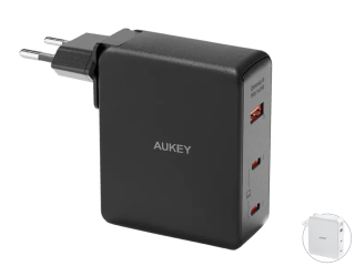 Aukey Omnia II Mix - Reisstekker met EU, US en UK stekkers voor €19,95 bij Ibood