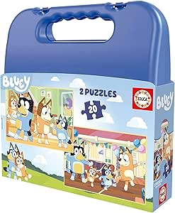 Educa - Puzzle Bluey | Set de 2 Puzzles Infantiles con 20 Piezas Cada uno por 5.90€