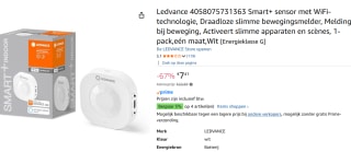 Ledvance SMART+ WiFi | Bewegingssensor voor €7,41 bij Amazon