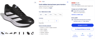Tenís Adidas Gamechaser por $600 | Coppel