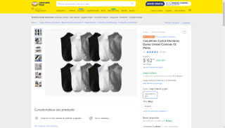 Calcetines 12 Pares por $93 | Oferta Mercado Libre