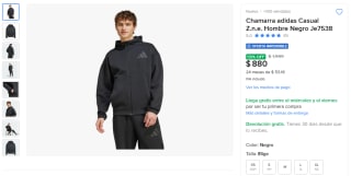 Chamarra Adidas ZNE por $880 | Mercado Libre