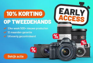 10% korting op het volledige tweedehands assortiment bij Kamera Express