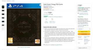 Dark Souls Trilogy (PS4) por $759 en Amazon