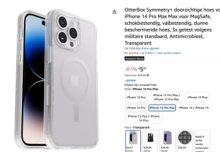 Otterbox Symmetry+ Case - Geschikt voor de iPhone 14 Pro Max - Transparant voor €5,07