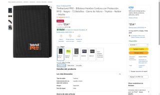 Billetera Hombre Timberland PRO Cordura Negro 13 Bolsillos por $354 | Amazon