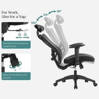 Songmics Ergonomische Bureaustoel voor €61,99 bij Songmics