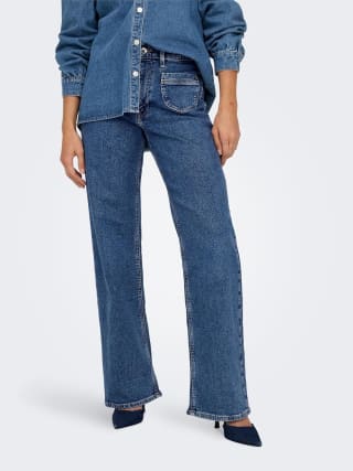 ONLY Onljuicy Life Hw Wide Pocket DNM 521noos jeans voor €20,94 bij Amazon