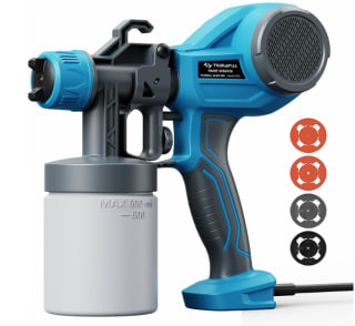 Pistolet à Peinture électrique Tilswall 600 ml 4 Buses en Cuivre et 3 Motifs à 55,99€