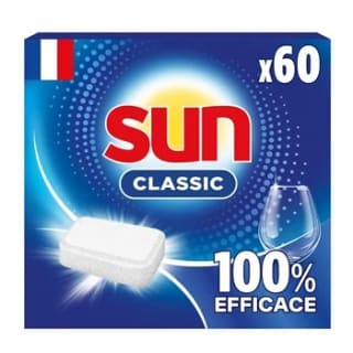 Tablettes lave-vaisselle Sun Classic (x60) pour 4,06€ chez E.Leclerc DRIVE