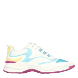 Skechers Glossed Hot Melt Embossed Neoprene Low-Top Trainers Womens