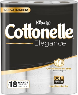 Kleenex Cottonelle Elegance 18 rollos + Kleenex Zen 12 rollos por $140 en Amazon