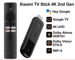 Xiaomi TV Stick 4K 2nd Gen, Google TV, WiFi 6 por 32.78€