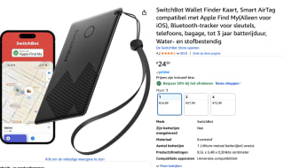 SwitchBot Wallet Finder Card (Ios) voor €12,50 bij Amazon