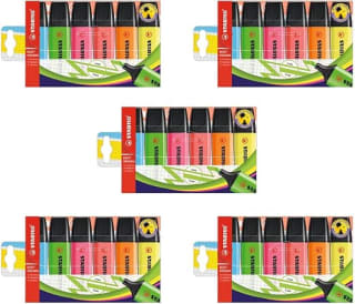 Surligneur STABILO BOSS (pack de 6) por 3,11€ en Amazon