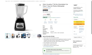 Licuadora Oster 550W por $499 | Oferta Amazon