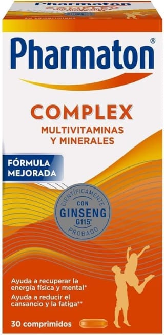 30 comprimidos Pharmaton Complex Multivitamínico con Ginseng G115 por 7.78€