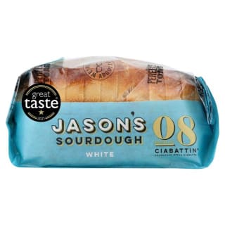 Jason's Sourdough White Ciabattin Bread 580g for £1.90 at Sainsbury's