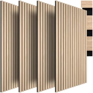 tectake Lot de 4 panneaux acoustiques (120 x 60 cm) pour 62,89€ chez Amazon