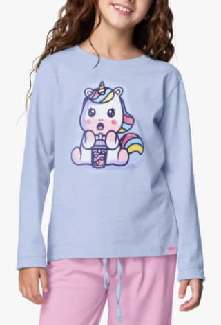 Pijama Largo Algodón Niña Invierno C2 N252 Top $6.990 en Mercado Libre Chile