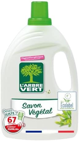 Savon Végétal Hypoallergénique L'Arbre Vert Lessive Ecolabel à 9,16€