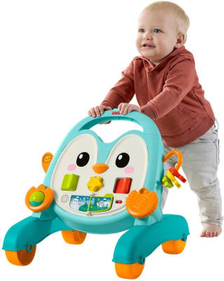 Fisher-Price 2-in-1 Muzikale Pinguïn Loopwagentje voor €13,87 bij Bol