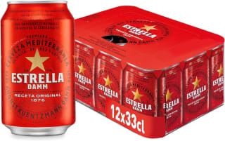 36 latas Cerveza Estrella Damm 33cl Cerveza Lager Mediterránea por 16.97€