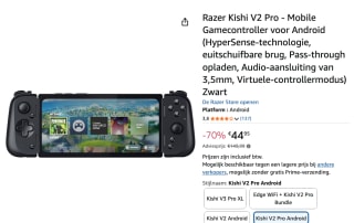 Razer KISHI V2 PRO - Wired Controller - Android voor €44,95 bij Amazon