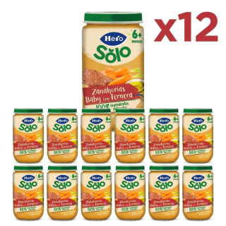 Hero Solo Tarrito Ternera con Zanahoria Baby 12 x 235 g por 4.99€